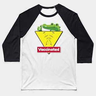 Vaccinated Alligator Baseball T-Shirt